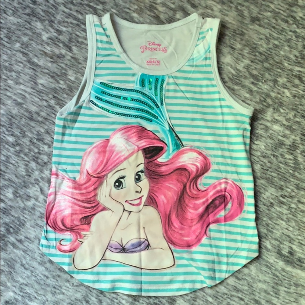 Girls XS (4/5) Disney Ariel tank top